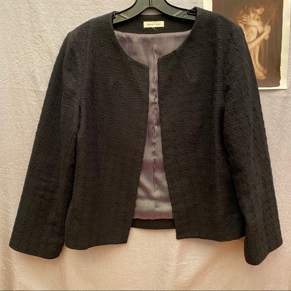SILENCE + NOISE Black Open Front Blazer. Size M - Picture 1 of 6